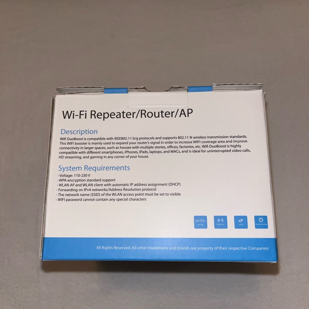 New In Box, WiFi DuoBoost, Repeater/Router/AP - Picture 2 of 6